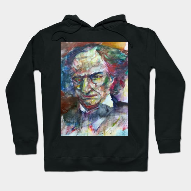 CHARLES BAUDELAIRE - watercolor portrait .5 Hoodie by lautir